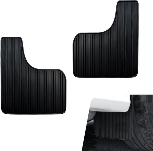 2 PCS Car Mud Flaps, 9.06" x 10.63" Soft Rubber Wheel Fender Splash Guard, Non-Collision Front and Rear Splash Mudguard, Universal for Most Cars SUVs Trucks (Sports) in Kuwait
