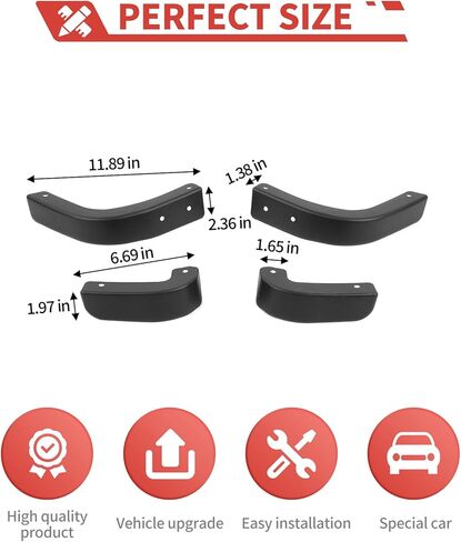 Mud Flap Delete fit for Chevy Silverado 2022+ Front Rear Mud Guard Mudflaps Delete Exterior Accessories in Saudi Arabia