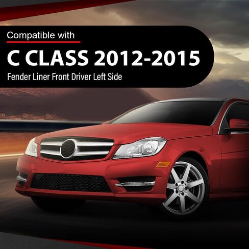 بطانات الحاجز الأمامي للسائق الجانب الأيسر متوافق مع Benz C250 C300 C350 Sport 4Matic، Base Luxury 2012-2014 2046906030، MB1248173 in Saudi Arabia