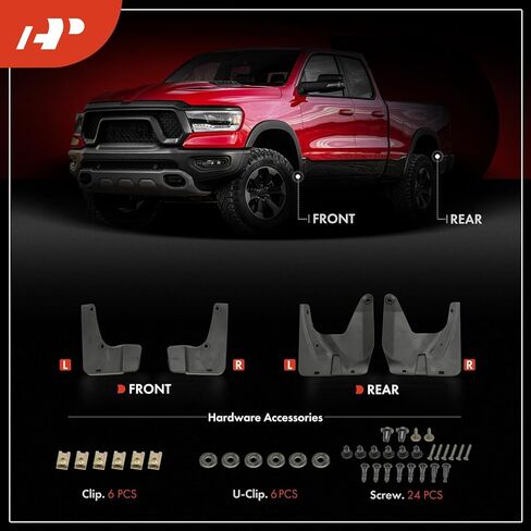 A-Premium Set of 4PCS Mud Flaps Splash Guards Mudguards Mudflaps with Hardware Kits Accessory Compatible with Subaru Forester 2025, Front and Rear, Driver & Passenger Side in Saudi Arabia
