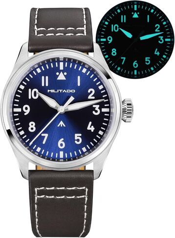 TACTICAL FROG MILITADO ML21 Quartz Watch for Men, VH31 Sweep Movement, Sapphire Crystal, 100M Water Resistant, Includes Extra Watch Strap 20mm and Adjustment Tool in Kuwait