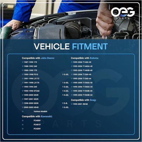OEG Parts New Starter Compatible with Kubota Tractor T1460 T1560 12.5HP 14HP 1995-2006 1280004020, AM104559, 21163-2073, 21163-2073A, 12498-63010, SND0287, 41052055 in Saudi Arabia