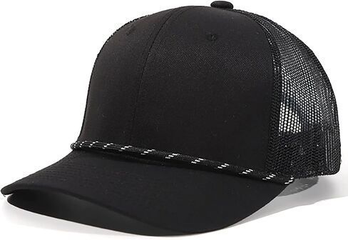 Trucker Hats Women Mens Vintage Running Adjustable Mesh Snapback Hats Beach Rope Golf Baseball Cap in Kuwait