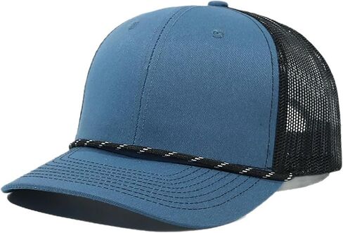 Trucker Hats Women Mens Vintage Running Adjustable Mesh Snapback Hats Beach Rope Golf Baseball Cap in Kuwait
