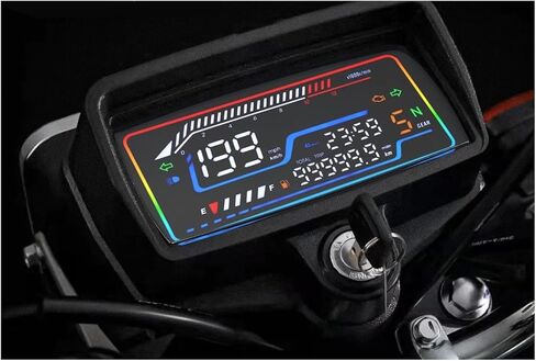 Motorcycle Speedometer Motorcycle Tachometer Odometer Tachometer Instrument Digital Dashboard with for CG125-150 Dual Odometer Tachometer in Kuwait