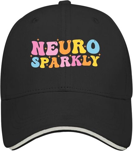 Neuro Sparkly caps Women's Hats & caps Mens Sun hat Gifts for Dad Sun Hats AllBlack in Kuwait