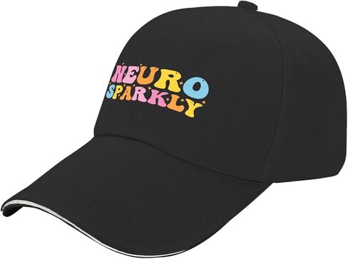 Neuro Sparkly caps Women's Hats & caps Mens Sun hat Gifts for Dad Sun Hats AllBlack in Kuwait