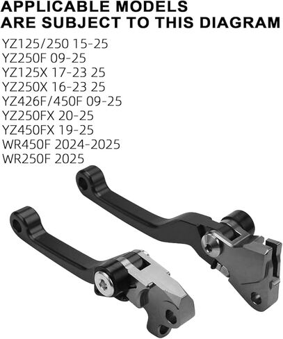 JFG RACING Dirt Bike Foldable Clutch Brake Levers,Clutch Lever Breakaway Lever for YZ125 YZ250 15-25/YZ250F 09-25/YZ450F YZ426F 09-25/YZ125X 17-23 25/YZ250X 16-23 25/YZ250FX 20-25/YZ450FX 19-25 Black in Saudi Arabia
