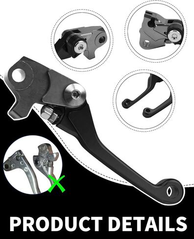 JFG RACING Dirt Bike Foldable Clutch Brake Levers,Clutch Lever Breakaway Lever for YZ125 YZ250 15-25/YZ250F 09-25/YZ450F YZ426F 09-25/YZ125X 17-23 25/YZ250X 16-23 25/YZ250FX 20-25/YZ450FX 19-25 Black in Saudi Arabia