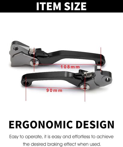 JFG RACING Dirt Bike Foldable Clutch Brake Levers,Clutch Lever Breakaway Lever for YZ125 YZ250 15-25/YZ250F 09-25/YZ450F YZ426F 09-25/YZ125X 17-23 25/YZ250X 16-23 25/YZ250FX 20-25/YZ450FX 19-25 Black in Saudi Arabia