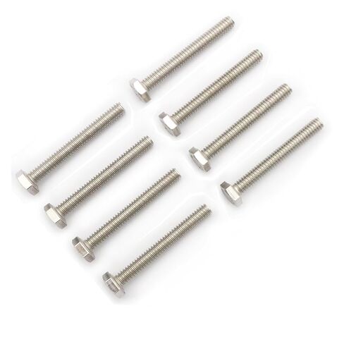 25pcs Hex Head Screw Bolts, (1/4-20 x 1-1/2") Hex Head Bolts, (Full Thread), 304 Stainless Steel (Silvery) in Kuwait