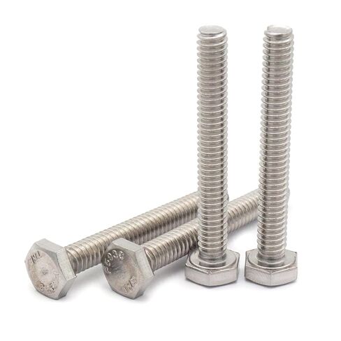 25pcs Hex Head Screw Bolts, (1/4-20 x 1-1/2") Hex Head Bolts, (Full Thread), 304 Stainless Steel (Silvery) in Kuwait