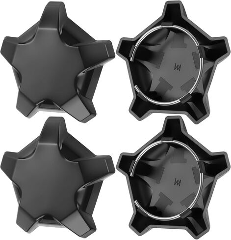 M MATI 4PCS Matte Flash Black 5 Lug Rim Cap for Polaris RZR Turbo Pro R 4 2022-2024 1523842-744 in Saudi Arabia