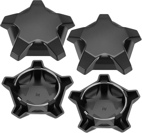 M MATI 4PCS Matte Flash Black 5 Lug Rim Cap for Polaris RZR Turbo Pro R 4 2022-2024 1523842-744 in Saudi Arabia