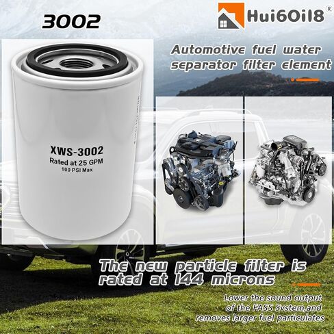 XWS-3002 Extreme Water Separator & Fuel Filter Replacement Compatible with FASS Titanium Series (1pc) in Kuwait