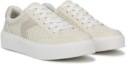 Dr. Scholl's Women's Madison Lace Sneaker Off White Mesh 9.5 M in Kuwait