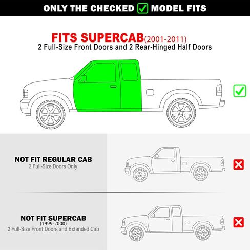 Tuxtreme Stainless Steel Pocket Steps Running Boards Side Bars Compatible with Ford Ranger Mazda B-Series 1999-2011 Super Cab 4-Door (Drilling Required) in Kuwait