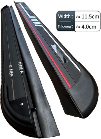 Running Boards for Hyundai Santa Fe Sport 2013-2018 Aluminum Side Steps with No Drill Bolt-On Installation Complete Kit Car Accessories (Black 2-PCS) (ZY) in Kuwait