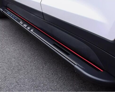 Running Boards for Hyundai Santa Fe Sport 2013-2018 Aluminum Side Steps with No Drill Bolt-On Installation Complete Kit Car Accessories (Black 2-PCS) (ZY) in Kuwait