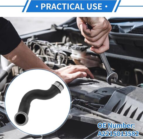 1 Pc Radiators Hose for Mercedes-Benz CL550 2009-2010 S550 2007-2010 Good Sealing Rubber Black Upper Coolant Water Tank Connection Pipe in Saudi Arabia