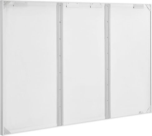 Global Industrial 3 Door Enclosed Bulletin Board, Self-Healing Cork, 2" Thick Lightweight Aluminum Frame, 72" W x 48" H, Shatter Resistant Acrylic Windows in Kuwait