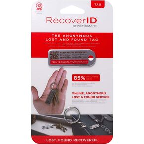 KeySmart RecoverID - Anonymous Lost and Found Tracker Tag (3-Pack)