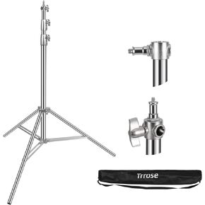 9.2ft/280cm Heavy Duty Light Stand - Spring Cushioned Light Stand, High Stable Light Stand Photography with Carry Bag, Stand Light for Strobe Light, Softbox, Reflector, Ring Light and Flashes