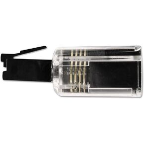 21002 سلك الهاتف لفك تشابكات الهاتف الثابت شفاف/أسود in Kuwait