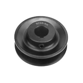 QWORK BK301 Single Groove Web Sheaves, 3.05" OD 1" Bore V-Belt Sheave, A Belt Section, Cast Iron,for V-Belt