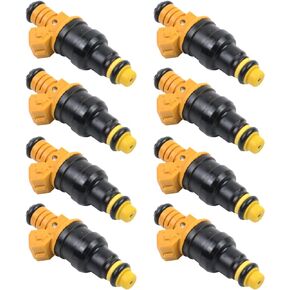 0280150943 Set of 8 Fuel Injectors Replacement for Ford Lincoln Mercury 4.6L 5.0L 5.4L 5.8L - F150 F250 F350 E150 E250 E350 Mus-tang Bro-nco 0280150939 0280150909 0280150718