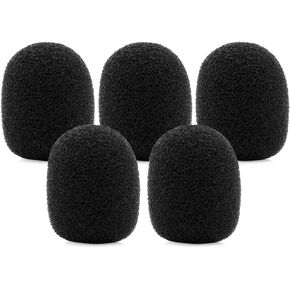 LEFXMOPHY Pop Filter Replacement for Rode/SYNCO/PowerDeWise Lavalier Professional Wearable Microphone Windscreen, Noise-cancellation Windsock Cover 5-Pack Mic Wind Screen Foam