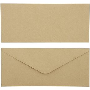 Sustainable Greetings Kraft Paper #10 Business Brown Envelopes (9.5 x 4 In, 100 Pack)