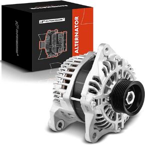 A-Premium Alternator Compatible with Nissan NV2500 NV3500 2018-2021, Armada 2017-2021 & Infiniti QX56 2011-2013, QX80 2014-2021, V8 5.6L, 150A 12V 7-Groove Pulley Clockwise, Replace# 231001LA1A