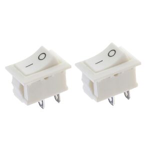 Fielect 5 قطعة KCD1-101 ON/Off قارب الروك التبديل 2Pin 250 فولت/6A 125 فولت/10A سيارة قارب أسود الروك التبديل تبديل