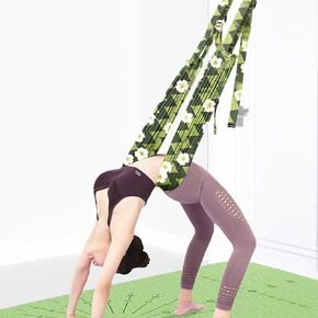 Waist Back Leg Stretch Strap/Yoga Fitness Band, Door Backbend Assist Trainer, Yoga Stretcher, Back Bend Split Inversion Strap for Fitness, Dance, Ballet, Gymnastics