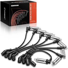 A-Premium Ignition Spark Plug Wires Set of 8 Compatible with Chevrolet Silverado 1500 2500 3500 HD, Tahoe, Suburban & GMC Sierra 1500 Yukon & Cadillac Escalade