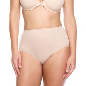 Naomi & Nicole womens Comfortable Firm Waistline Shapewear Briefs, Nude, 2X US