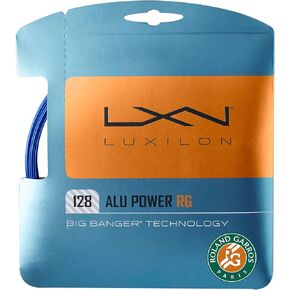 Luxilon Roland-Garros ALU Power 128 Tennis Strings - Set, Blue