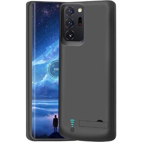 [Upgraded Battery Case for Samsung Galaxy Note 20 Ultra 5G, 6000mAh Rechargeable Extended Battery Charging Charger Case, Add 100% Extra Juice, Not Compatible with Galaxy S20 Ultra Black
