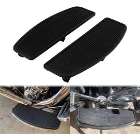 Motorcycle Front Rubber Rider Footboard Floorboard Foot Peg Footrest Pad Fit For Harley Touring Road King Road Glide Electra Glide Softail Black