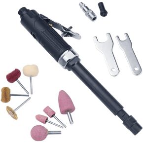 مطحنة هواء ممتدة 1/4 بوصة 1/8 بوصة | آلة طحن تعمل بالهواء المضغوط بقوة مستقيمة، أدوات قطع نقش عالية السرعة 22000 دورة في الدقيقة in Kuwait