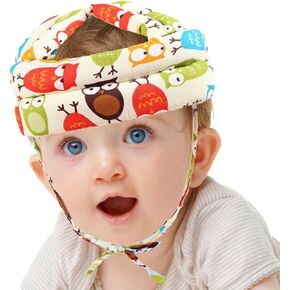 Toddler Baby Safety Helmet, Adjustable Cushion Breathable Infant Baby Protection Hat