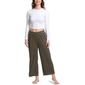 Mad Dog Lounge Pants for Women, Comfy Loose Fitting Wide Leg Cropped Capris Ladies House Pants - Elastic Casual & Comfortable in Saudi Arabia