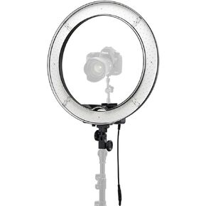 Flashpoint Photo/Video 13 Inch Dimmable LED 42W 5500K AC Powered Light Ring with Bag for, Makeup - Live Streaming & YouTube Video - Photography