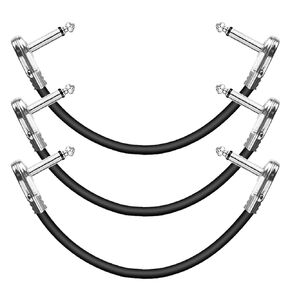 AZOR 1/4 Inch(6.35mm) Guitar Pedals Coupler Z Type Guitar Pedal Connectors 6 Pack, Male to Male Connector for Effect Pedalboard