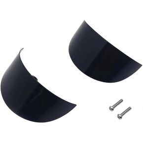 HTTMT MT325-020-CD Chrome Turn Signal Visors Compatible with Harley 86-92 FXRT 86-90 FLST 88-Later FLSTC 94-Later FLHR