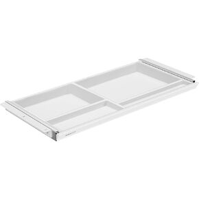 Mount-It! Under Desk Storage - Deep Under Desk Drawer Organizer - Standing Desk Drawer Attachment - 25.8" Width Under Desk Storage Drawer - White