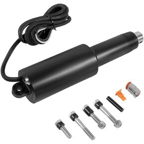 15057-001 Short Extreme Duty Actuator - 12V - 2-1/4" Stroke W/5/16 Hardware, Leads with Deutsch connectors, Replacement for Lenco101XDS
