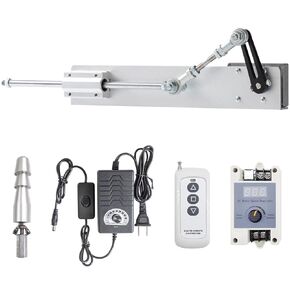 Reciprocating Linear Actuator 24V Adjustable Stroke 0.78-3.15 inch 20-80mm High Torque 45lbs 80RPM Variable Speed with Remote Control, Speed Control Regulator and Big Connector(24V80mm80rpm)