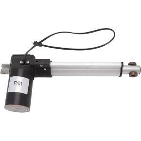 178mm Stroke Linear Actuator, 24V 6000N 4.2mm/s Aluminum Alloy Electric Linear Actuator with Limit Switch, IP43 Protection, Linear Motion Actuator for Recliner TV Table Lift Massage Bed Electric Sofa